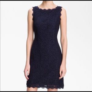 Classic Navy Adrianna Papell Dress!